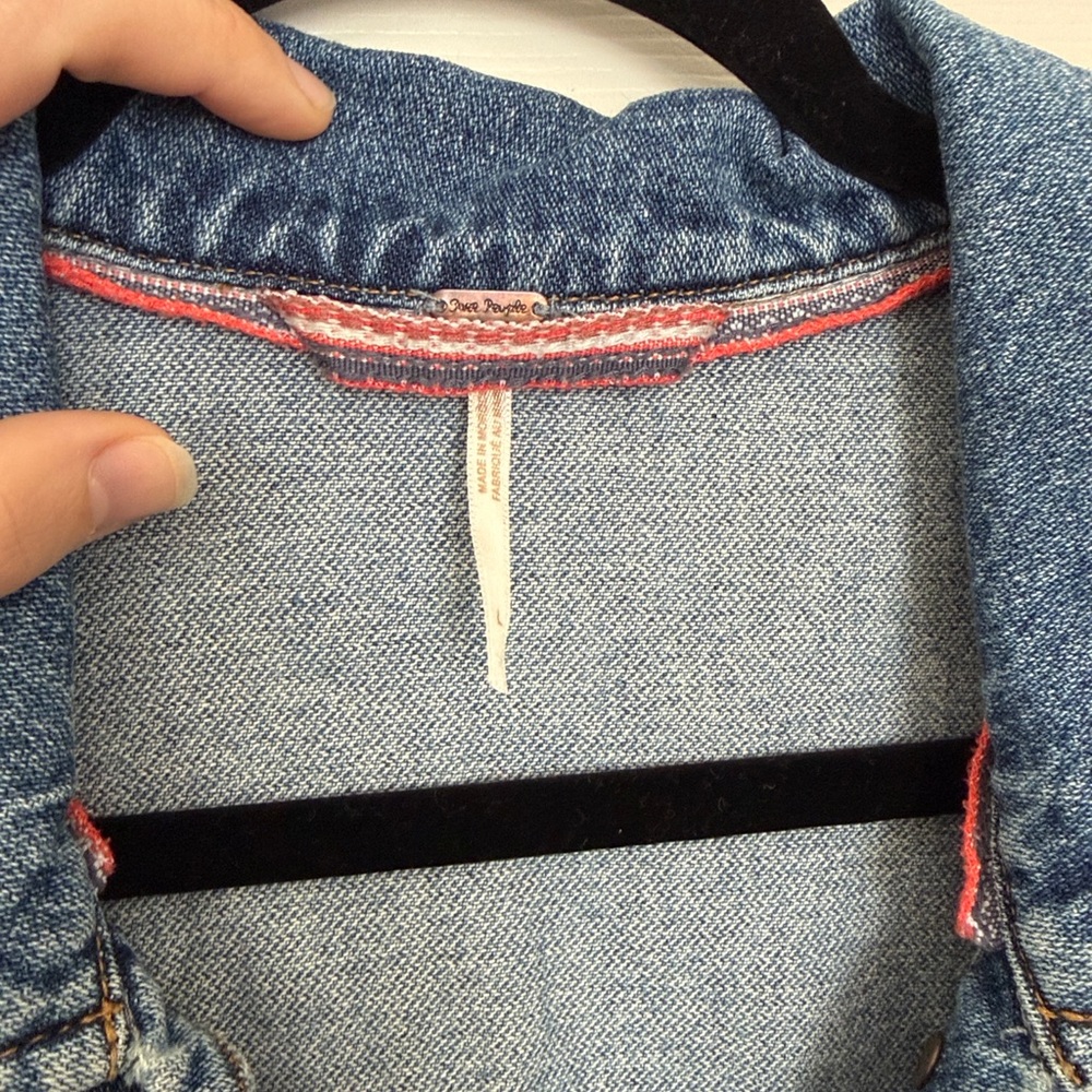 Free People Blue Jean Jacket (lightly distressed) - Picture 2 of 7